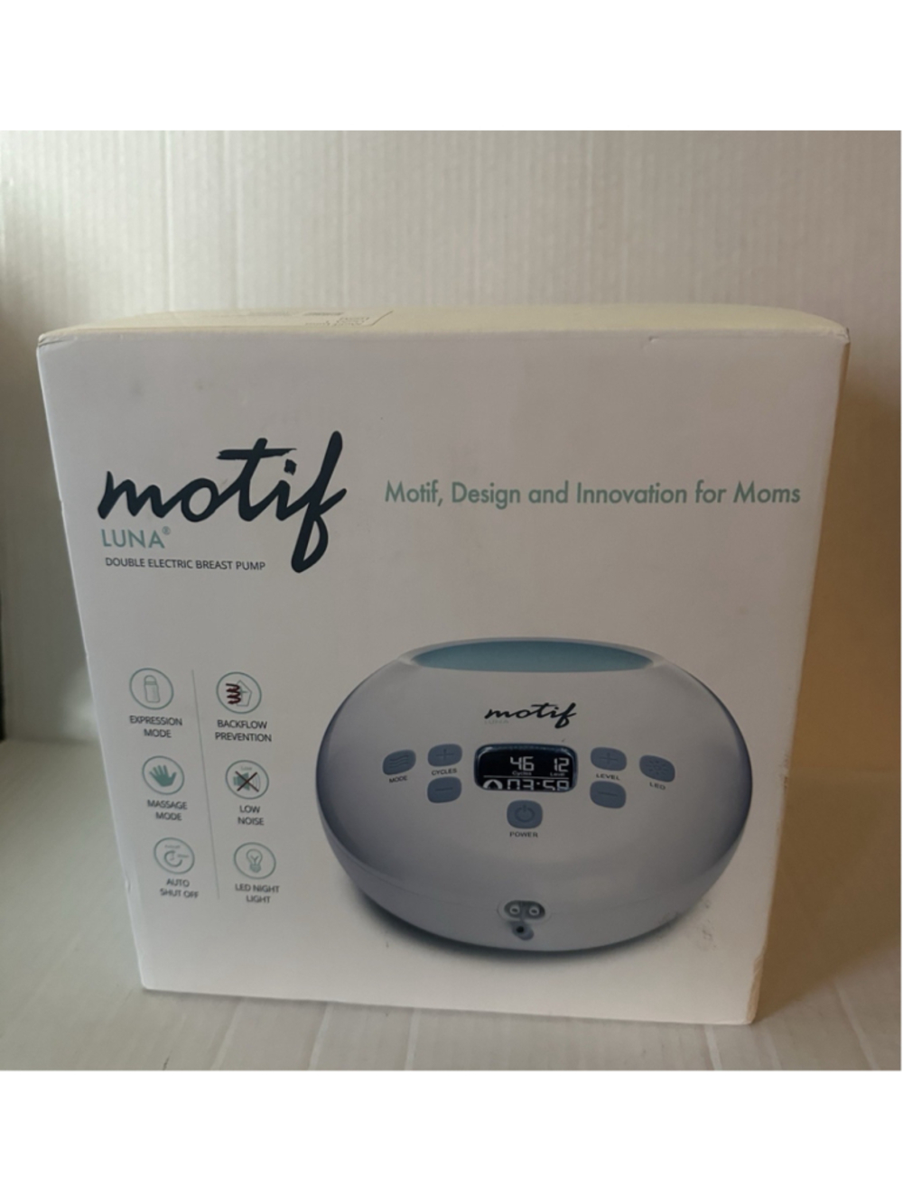 Motif Luna Double Electric Breast Pump New Open Box Complete Kit